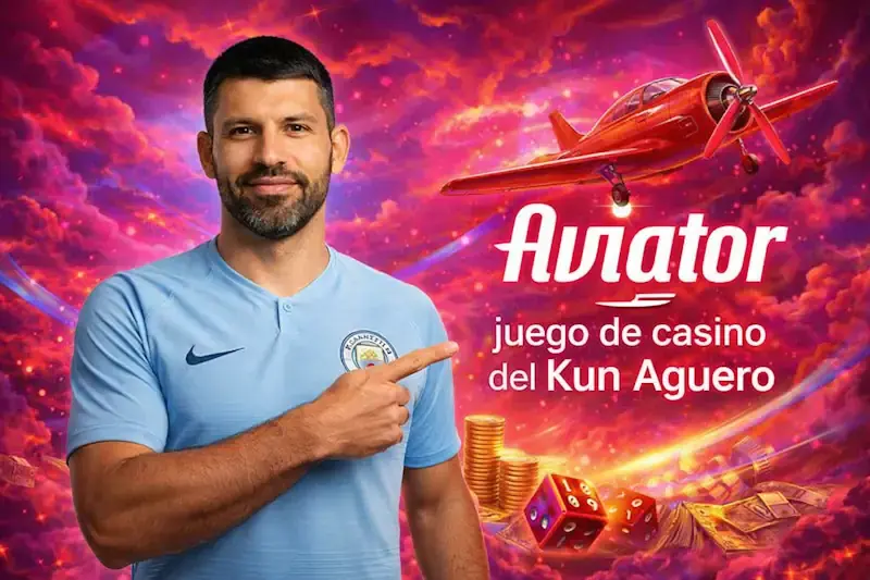 Aviator juego de casino del Kun Aguero